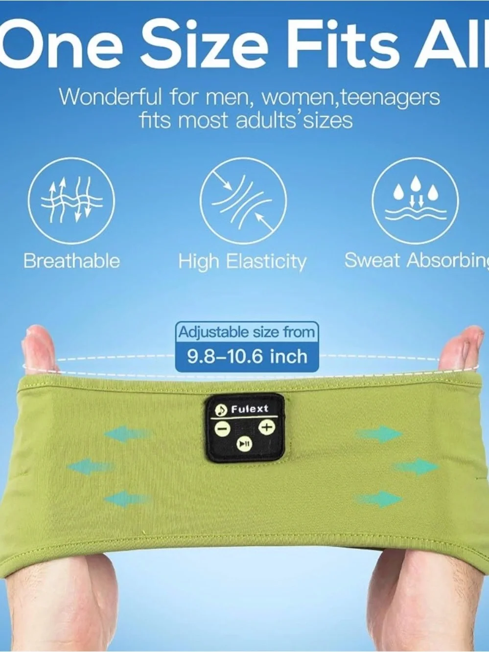 This Fulext sleep headband includes integrated Bluetooth speakers